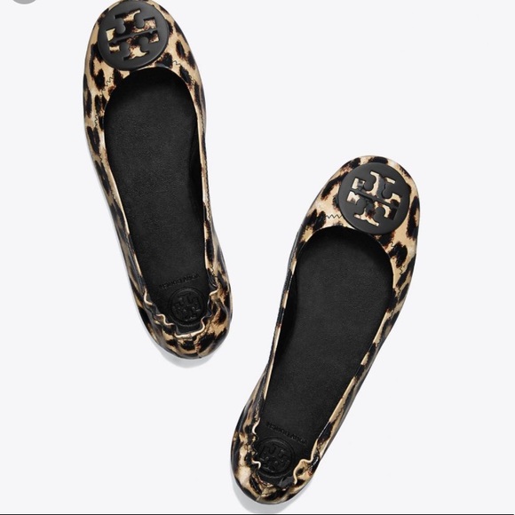 Last Pair!❤️Tory Burch Minnie Leopard Flats 6 - Picture 4 of 8
